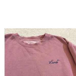 Lamb & Co‎ Crewneck Sweatshirt Dusty Rose Medium Unisex Casual Pullover Golf